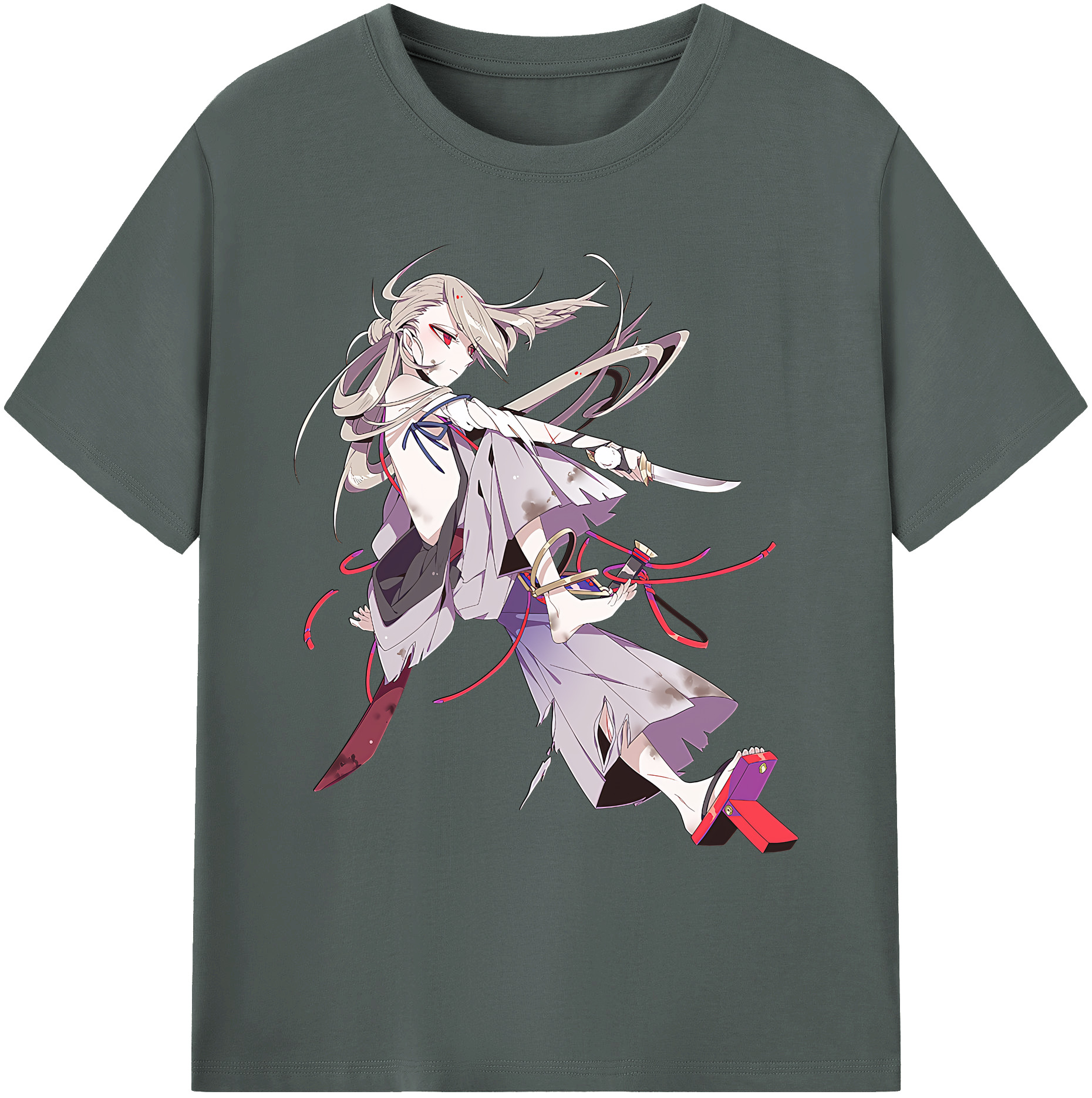 （画像用） 刀剣乱舞 Touken Ranbu 綿100％ メンズ半袖Tシャツ｜肌触りやわらか＆通気性